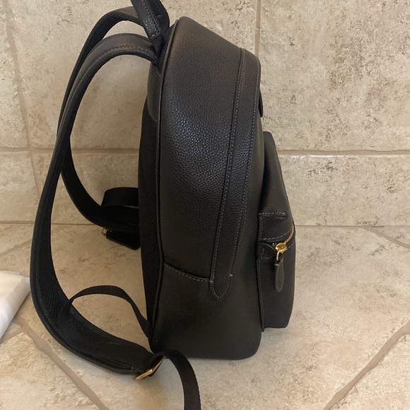 💰SOLD💰Coach Charter Backpack 24 Black Pebbled Leather - Picture 10 of 13